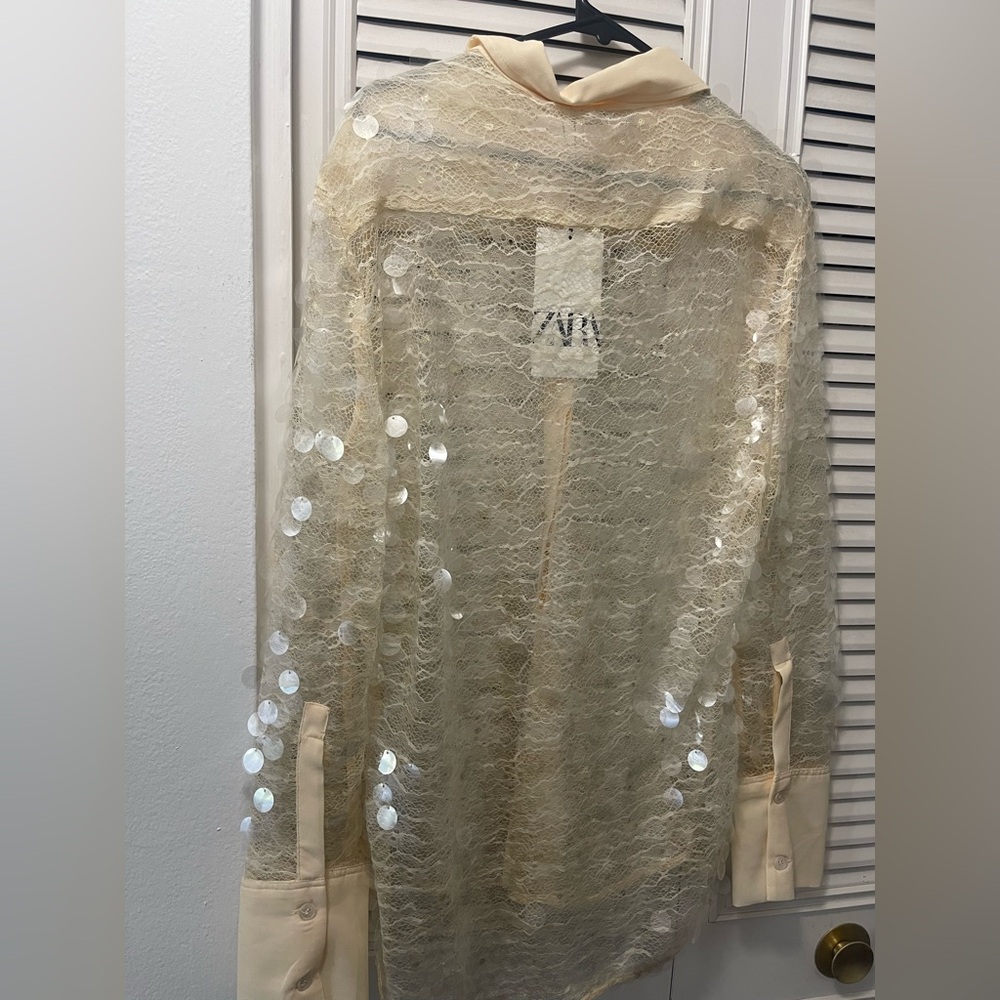 Sequin buttoned shirt - Picture 2 of 3
